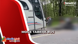 Tabrakan Moge Vs Bus, Pengendara Tewas Seketika
