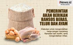 Infografis Pemerintah Akan Berikan Bansos Beras, Telur dan Ayam