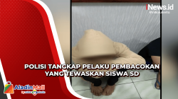 Polisi Tangkap Pelaku Pembacokan yang Tewaskan Siswa SD di Sukabumi, Begini Tampangnya<