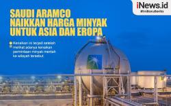 Infografis Saudi Aramco Naikkan Harga Minyak di Asia dan Eropa