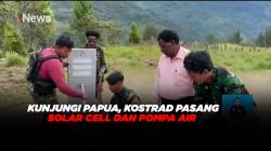 Kunjungi Papua, Kostrad Pasang Solar Cell dan Pompa Air 