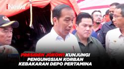 Presiden Jokowi Kunjungi Pengungsian Korban Kebakaran Depo Pertamina