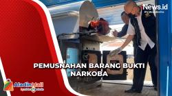 Pemusnahan Barang Bukti Narkoba, BNNP DKI Jakarta Ungkap Peredaran Narkotika Lintas Provinsi