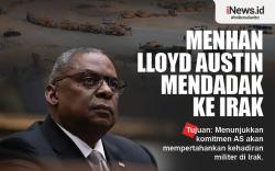 Infografis Menhan AS Lloyd Austin Tiba-Tiba ke Irak