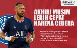 Infografis Neymar Jr Akhiri Musim Lebih Cepat