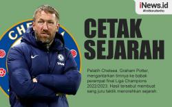 Infografis Pelatih Chelsea Graham Potter Cetak Sejarah di Liga Champions