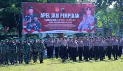  Ribuan Personel Kodam IV/Diponegoro dan Polda Jateng Ikuti Apel Jam Pimpinan TNI-Polri 