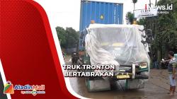 Truk Tronton Tabrakan di Cileungsi, Arus Lalin Tersendat