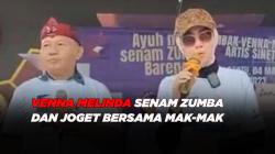 Venna Melinda Senam Zumba dan Joget Bersama Mak-Mak Kediri
