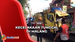 Truk Pasir Tabrak Pohon di Malang, Evakuasi Korban Berjalan Dramatis