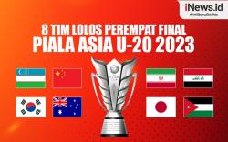 Infografis Daftar 8 Tim Lolos Perempat Final Piala Asia U-20 2023