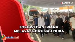 Jokowi Bersama Iriana Melayat ke Rumah Duka Istri Moeldoko
