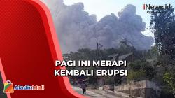 Gunung Merapi di Yogyakarta Kembali Erupsi, Warga Diminta Waspada