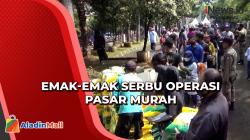 Ratusan Emak-Emak Serbu Operasi Pasar Murah di Cigodeh