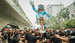 Kemeriahan Pawai Ogoh-Ogoh di Jakarta