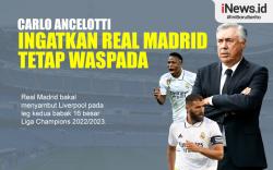 Infografis Carlo Ancelotti Ingatkan Real Madrid Waspada Jelang Lawan Liverpool