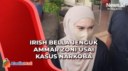 Akhirnya, Irish Bella Jenguk Ammar Zoni di Rutan Polres Jaksel usai Tersandung Kasus Narkoba