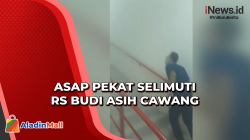 Karyawan dan Pasien RS Budi Asih Cawang Panik Asap Pekat Selimuti Ruangan