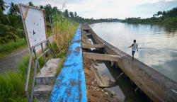 Hati-Hati, Beton Bantaran Sungai Batang Anai Jebol