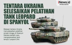 Tentara Ukraina Selesaikan Pelatihan Tank Leopard di Spanyol