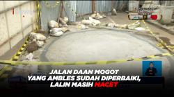 Jalan Daan Mogot yang Ambles Sudah Diperbaiki, Lalin Masih Macet