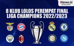 Infografis 8 Klub Lolos Perempat Final Liga Champions 2022/2023