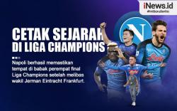 Infografis Napoli Lolos Perempat Final Liga Champions 2022/2023