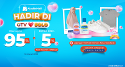 Mulai Besok! Datang ke Booth AladinMall di Solo Yuk, Ada Diskon s.d 95% + Ekstra 5% + Gratis Ongkir Lho!