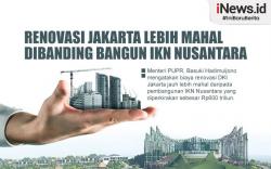 Infografis Renovasi Jakarta Lebih Mahal Dibanding Bangun IKN Nusantara