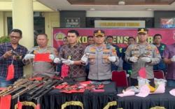 Polisi Sita 22 Senpi Rakitan di OKU Timur, 2 Petani Ditangkap