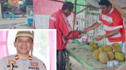 Kapolsek Bandara Djalaluddin Gorontalo Ini Nyambi Jualan Durian, Iptu Ismet: Asalkan Halal