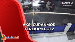 Motor Warga di Sunter Jaya Digasak Pencuri Terekam CCTV