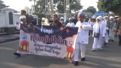 Sambut Ramadan, Ribuan Pelajar Ikut Pawai Akbar Keliling Kota Jombang