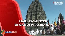 Umat Hindu di Yogyakarta Peringati Hari Raya Nyepi di Candi Prambanan