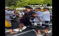 Viral Bule di Bali Tantang Pecalang Berkelahi, Tak Terima Diminta Jalan Pelan saat Melasti