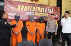 Polres Gunungkidul Tangkap 3 Komplotan Pencuri Motor