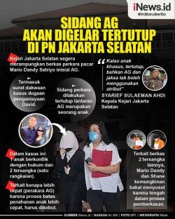 Infografis Sidang Pacar Mario Dandy AG Digelar Tertutup di PN Jaksel