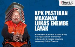 Infografis KPK Pastikan Makanan Lukas Enembe Layak