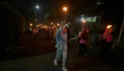 Ratusan Warga Depok Pawai Obor Sambut Bulan Ramadan 1444 Hijriah