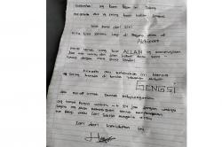   Pelaku Mutilasi Ayu di Jalan Kaliurang Sleman Tinggalkan Surat di Kos, Ini Isinya