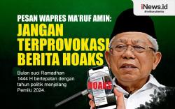 Infografis Wapres Ma'ruf Amin Imbau Masyarakat Tidak Terprovokasi Hoaks dan Adu Domba