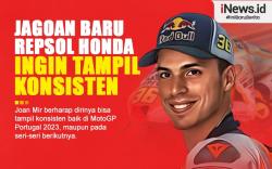 Infografis Joan Mir Ingin Tampil Konsisten dengan Repsol Honda di MotoGP 2023