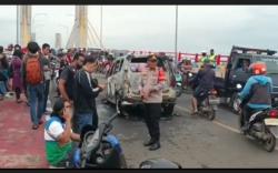 Heboh Mobil Meledak dan Terbakar di Jembatan Musi IV Palembang<