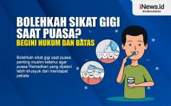 Infografis Bolehkah Sikat Gigi saat Puasa? Begini Hukumnya