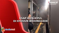 Asap Mengepul dari Rangkaian KRL di Stasiun Bojonggede, Ini Penjelasan KCI