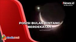 Viral! Fenomena Alam, Posisi Bulan Bintang Berdekatan