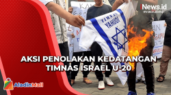 Massa di Surabaya Bakar Jersey Israel Tolak Kedatangannya ke Indonesia