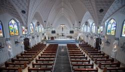 Didominasi Warna Putih, Gereja Katedral Santa Maria Palembang Diresmikan<
