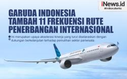 Infografis Garuda Indonesia Tambah 11 Frekuensi Rute Penerbangan Internasional