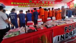 Ratusan Preman Terjaring Operasi Pekat Lodaya 2023 di Indramayu<
